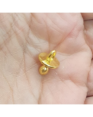 Pendant mini gold pacifier