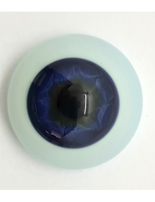 Lauscha FLAT - Blue sclera -NIGHT BLUE (glass)