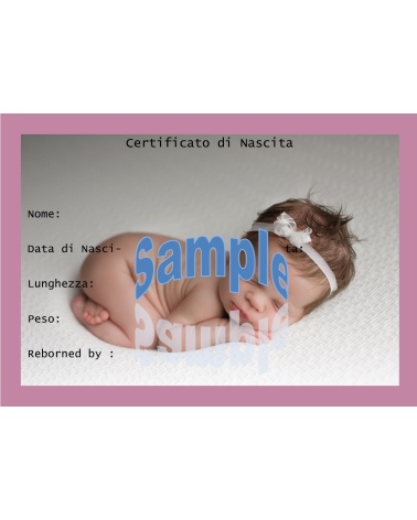 Certificat de naissance BeBaby (Italien)