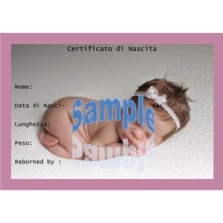 Certificat de naissance BeBaby (Italien)