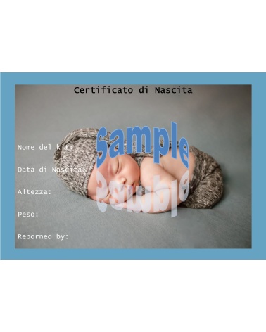 Certificat de naissance BeBaby (Italien)