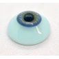 Lauscha FLAT BLUE GRAY- Blue sclera - Small Iris