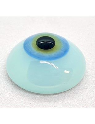 Lauscha FLAT SKY BLUE-Sclera Blu -Iride Piccolo