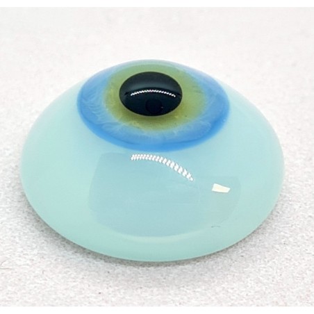 Lauscha FLAT SKY BLUE-Sclera Blu -Iride Piccolo