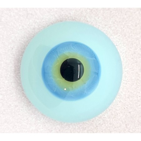 Lauscha FLAT SKY BLUE-Sclera Blu -Iride Piccolo