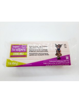 Pâte polymère  Super sculpey Living Doll "Light" 454 gr