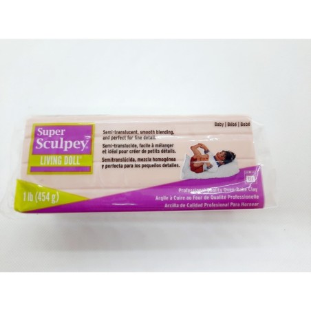 Pâte polymère Super sculpey Living Doll " Baby" 454 gr