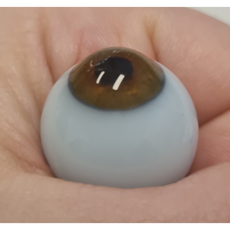 Lauscha BeBaby Design - Sclera Blu - HONEY BROWN Lauscha BeBaby Design - Sclera Blu - HONEY BROWN