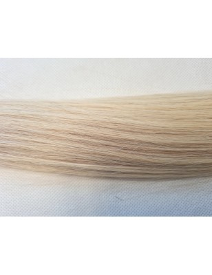 Human straight hair - Pale Blonde