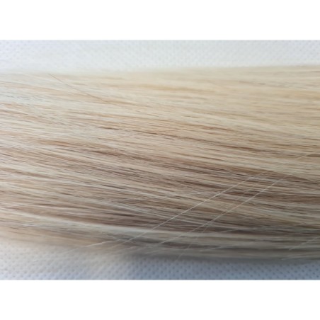 Human straight hair - Pale Blonde