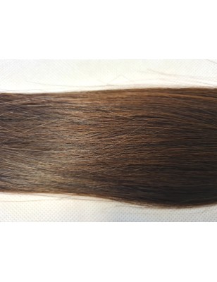 Human straight hair - Medium Brown