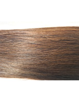 Human straight hair - Medium Brown