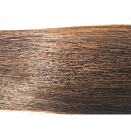 Human straight hair - Medium Brown