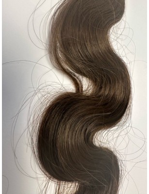 Human Wavy hair - Dark Brown