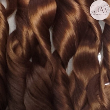 JU&NA mohair-GOLDEN AUBURN WAVY/CURLY