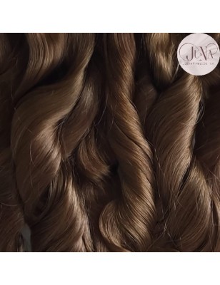 JU&NA mohair- LIGHT BROWN WAVY/CURLY