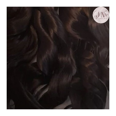 JU&NA mohair- COOL MEDIUM BROWN WAVY/CURLY