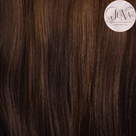 JU&NA mohair-BROWN STRAIGHT