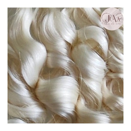 JU&NA mohair-WHEAT BLONDE WAVY/CURLY