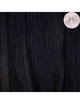 JU&NA mohair- BLACK STRAIGHT