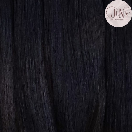 JU&NA mohair- BLACK STRAIGHT