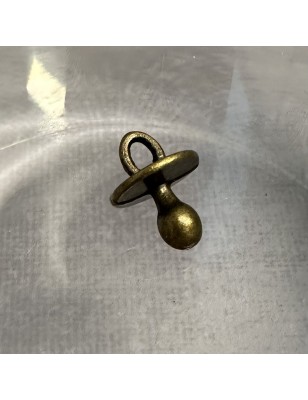 Pendant mini bronze pacifier