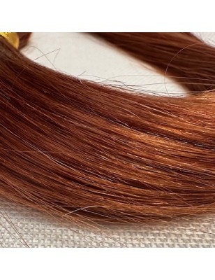 Human straight hair - Deep Red