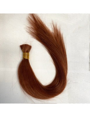 Human straight hair - Deep Red