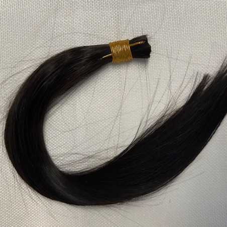 Human straight hair - Dark Brown