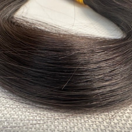 Human straight hair - Dark Brown