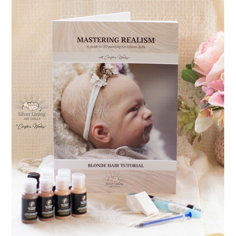 3D Reborn Hair Painting Kit Blonde Hair NEW