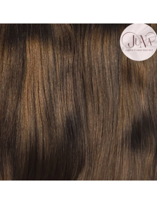 JU&NA mohair-COOL LIGHT BROWN STRAIGHT