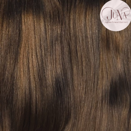 JU&NA mohair-COOL LIGHT BROWN STRAIGHT