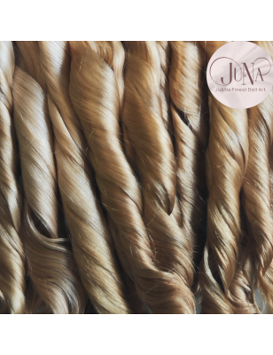 JU&NA mohair-LIGHT GOLDEN BLONDE WAVY/CURLY