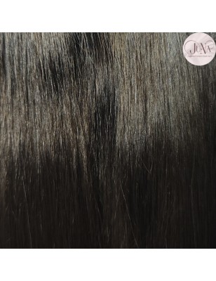 JU&NA mohair- BLACK BROWN STRAIGHT