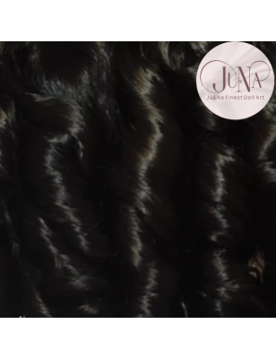 JU&NA mohair- COOL DARK BROWN WAVY/CURLY