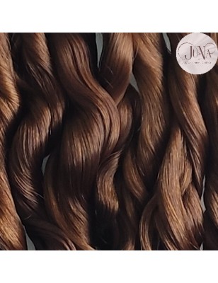 JU&NA mohair-GOLDEN BROWN WAVY/CURLY