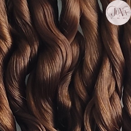 JU&NA mohair-GOLDEN BROWN WAVY/CURLY