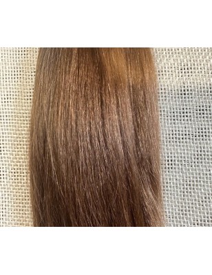 JU&NA mohair-LIGHT BROWN STRAIGHT