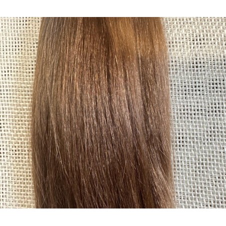 JU&NA mohair-LIGHT BROWN STRAIGHT