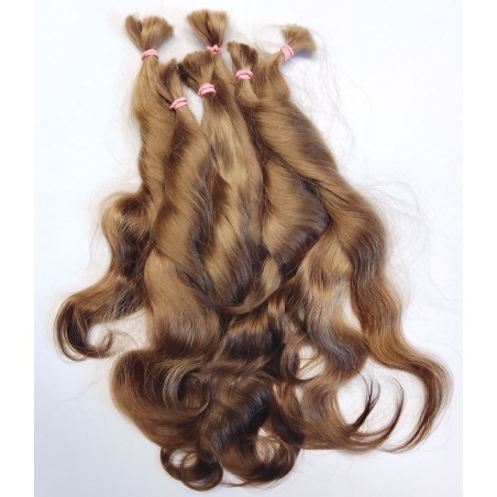 JU&NA mohair- LIGHT BROWN WAVY/CURLY