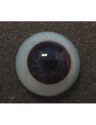 Lauscha FLAT 2 NEW - Sclera Blu - ULTRA DARK NIGHT (vetro)