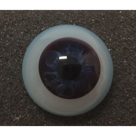 Lauscha FLAT 2 NEW - Sclera Blu - ULTRA DARK NIGHT (vetro)