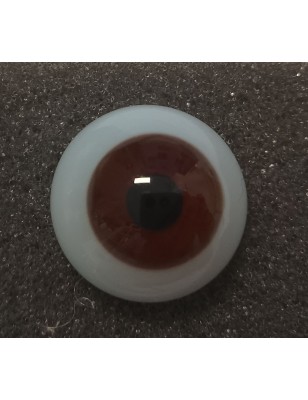 Lauscha FLAT 2 NEW - Sclera Blu - CHOCOLATE BROWN (vetro)