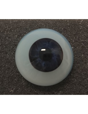 Lauscha FLAT 2 NEW ULTRA DARK NIGHT-Sclera Blu-Iride Piccolo