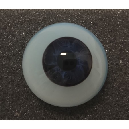 Lauscha FLAT 2 NEW ULTRA DARK NIGHT-Sclera Blu-Iride Piccolo
