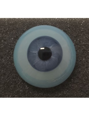 Lauscha FLAT 2 NEW BLUE GRAY-Sclera Blu-Iride Piccolo