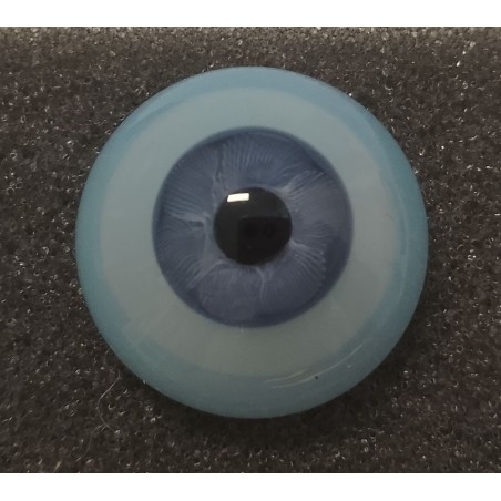 Lauscha FLAT 2 NEW BLUE GRAY-Sclera Blu-Iride Piccolo