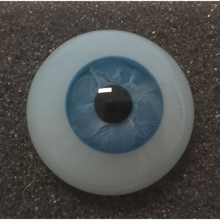 Lauscha FLAT 2 NEW ACQUAMARINA-Sclera Blu-Iride Piccolo