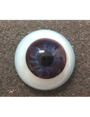 Lauscha FLAT 2 NEW - Sclérotique Bleu - ULTRA DARK NIGHT (verre)